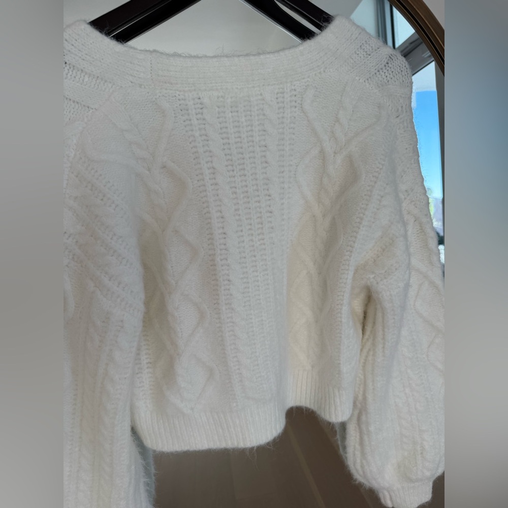 Altar’d State Marlowe Fuzzy Cable Cardigan - Picture 13 of 13